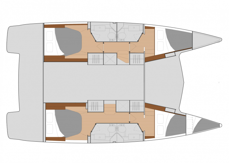 FP 40 Isla Lower deck plan